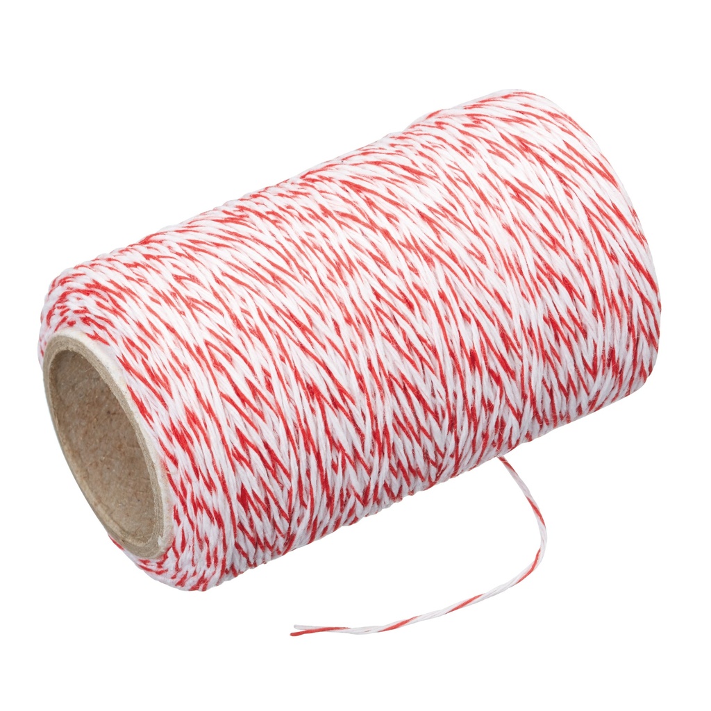 [40635] Avanti Butcher Twine With Cutter-RD/WHT