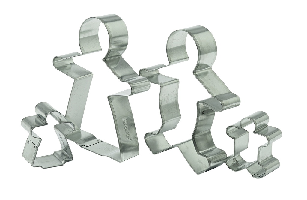 [16521] Avanti G/Bread Family C/Cutters Set of 4