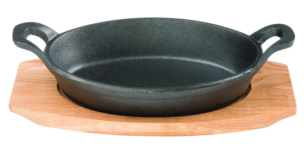 [11881] Pyrolux Pyrocast Oval Gratin 17x12.5cm with Tray