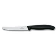 [6.7833] Victorinox Steak & Tomato Knife - 11cm Round Tip - BLACK