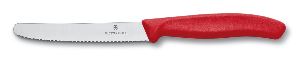 Victorinox Steak & Tomato Knife - 11cm Round Tip - RED