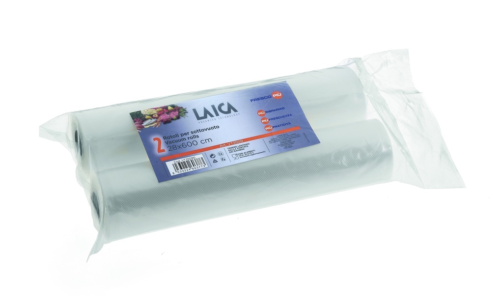 Laica Vacuum Bag Rolls X2 (28CM X 6M)