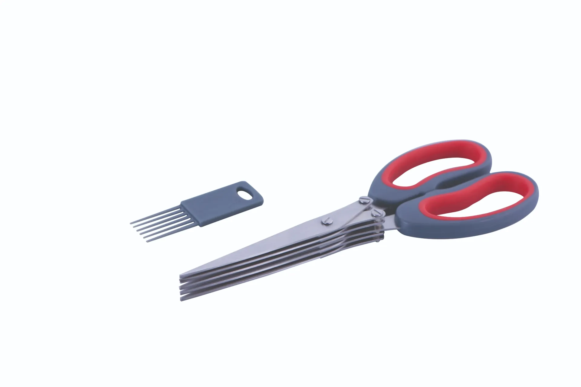 [13031] AVANTI Dura Edge 5 Blade Herb Dicing Scissor w Cleaning Comb