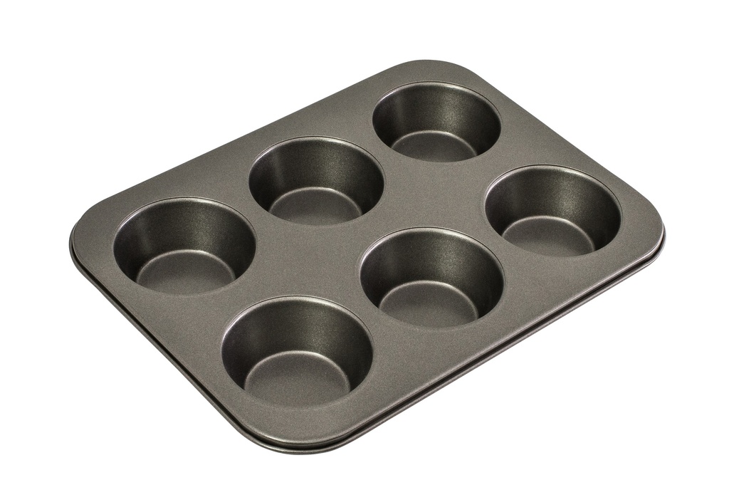 [40018] Bakemaster 6Cups Lrg Muffin Pan 35X26CM