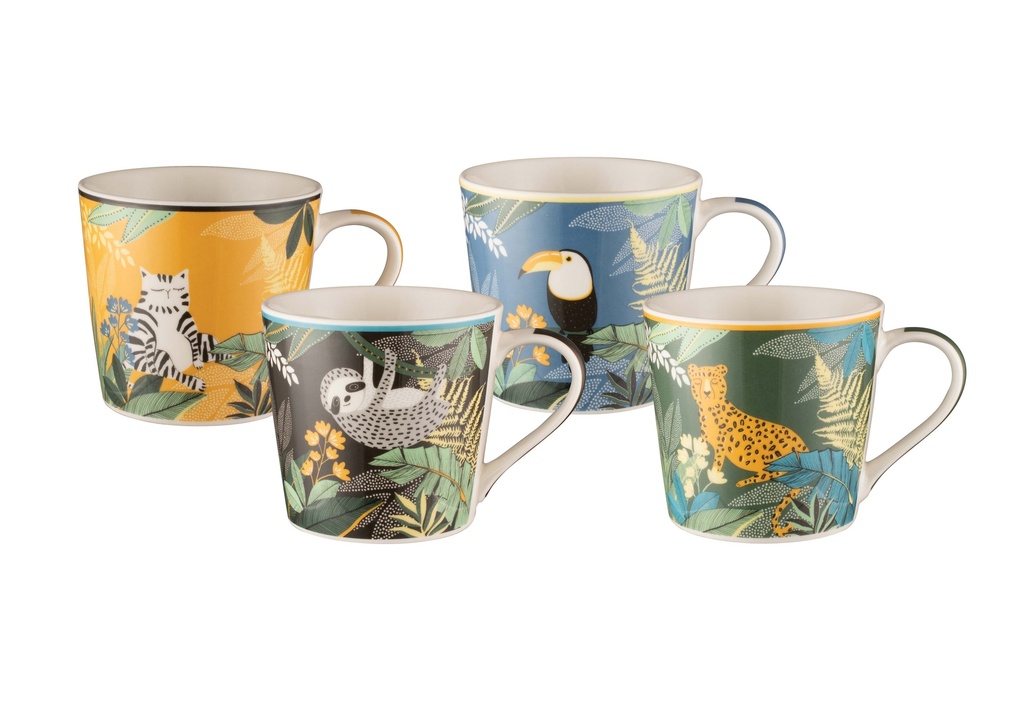 [43022] Bundanoon Mod Mug Set Of 4 - Safari