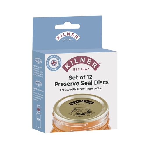 [01606] Kilner Genuine Preserve Lid Seals PK12 (metal)