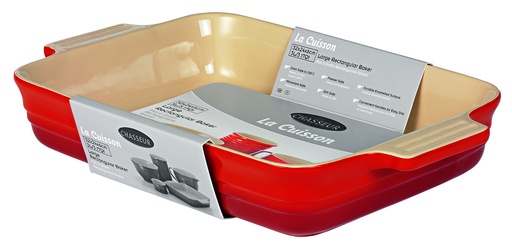 [19285] Chasseur La Cuisson Large Rectangular Baker - Red