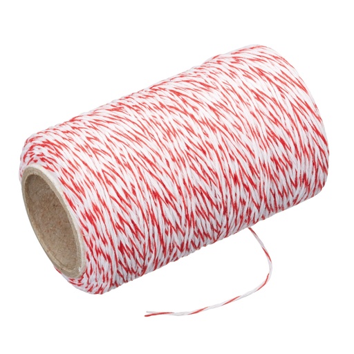 [40635] Avanti Butcher Twine With Cutter-RD/WHT