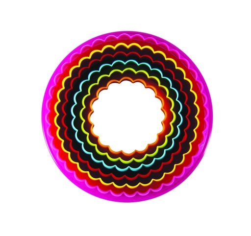 [16518] Avanti D/Sided Rnd C/Cutters Set of 6 - Multicolour