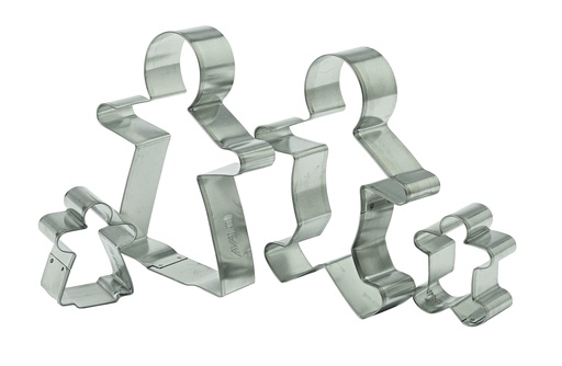 [16521] Avanti G/Bread Family C/Cutters Set of 4