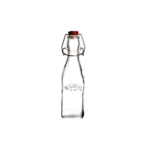 [01687] Kilner Sqaure Clip Top Bottle 250ml