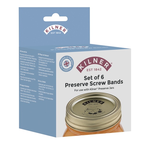 [01605] Kilner Genuine Screw Bands (6Pack)