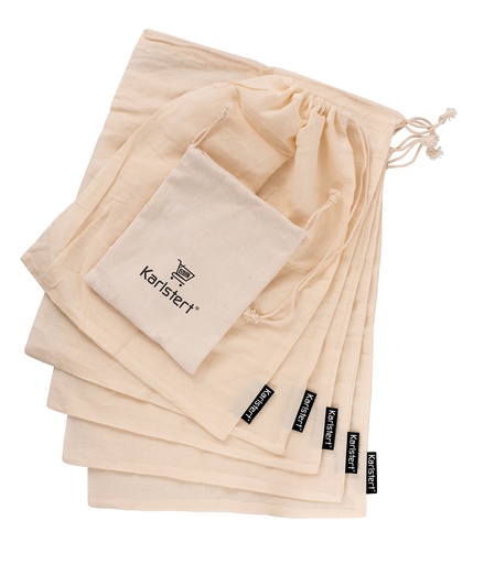 [14150] Karistert Muslin Produce Bags Set Of 5