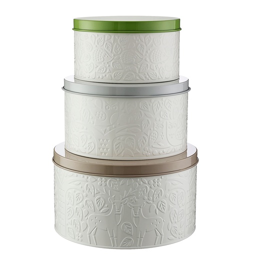 [28534] Mason Cash Forest Set Of 3 Cake Tins