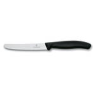 [5.0833] Victorinox Steak & Tomato Knife - 11cm Round Tip - BLACK