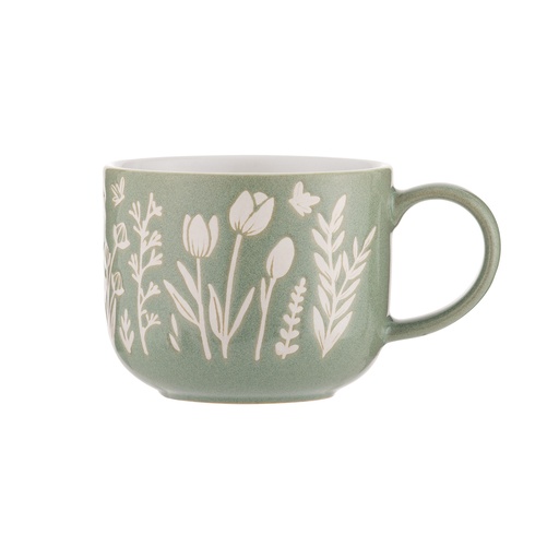 [28660] MASON CASH In The Meadow Green Tulip Mug 400ml