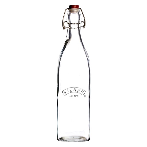 [01689] Kilner Square Clip Top Bottle 1 Litre